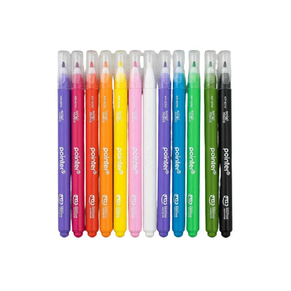Boligrafos Acrilicos Pointer Multi Superficie 10 Colores Transparente 10 Colores