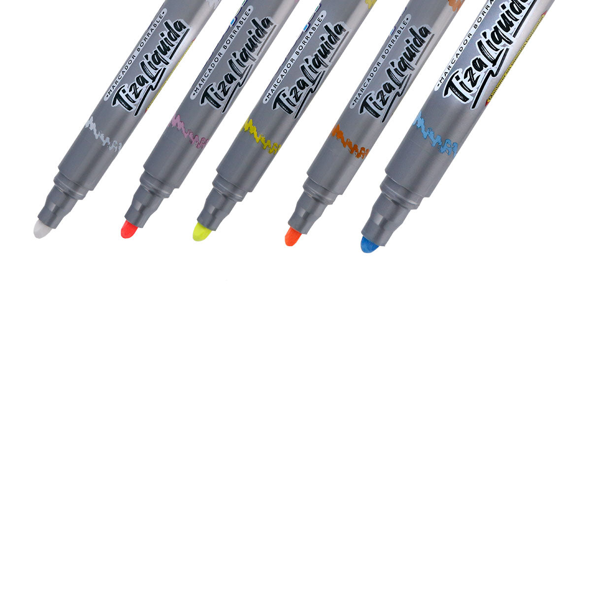 Doricolor - Estuche Marcador Tiza Liquida Surtido x 5 uds