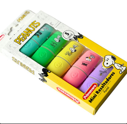 Mini resaltadores color pastel - Snoopy