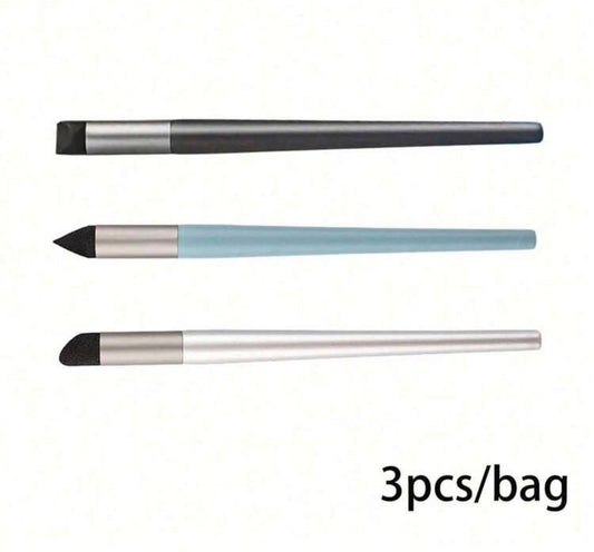 Juego de 3 piezas de palos de mezcla de pastel de aceite, incluye palo de mancha, tocón de mezcla y bolas de esponja de mezcla de pastel suave, 3 estilos, lavables, herramientas de dibujo de arte esenciales - de EVA (etilvinilacetato)