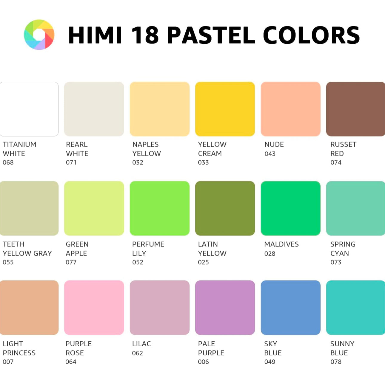 HIMI - Juego de pintura gouache pastel, 18 colores pastel x 1.0 fl oz/1 onza con 3 pinceles y una paleta, no tóxica, pintura gelatina guache para lienzo y papel de acuarela, perfecto para