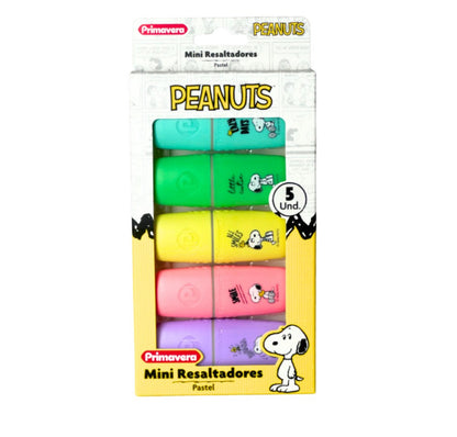 Mini resaltadores color pastel - Snoopy