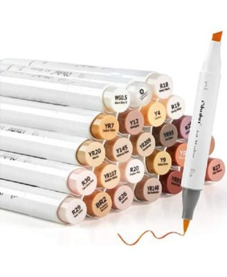 Honolulu 24ct Skintone Dual Tip Alcohol Markers Y30-80400-50