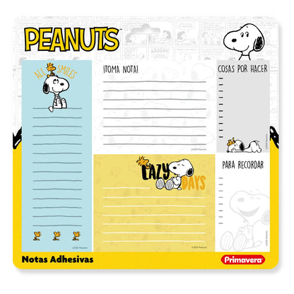Set Notas Adhesivas Snoopy