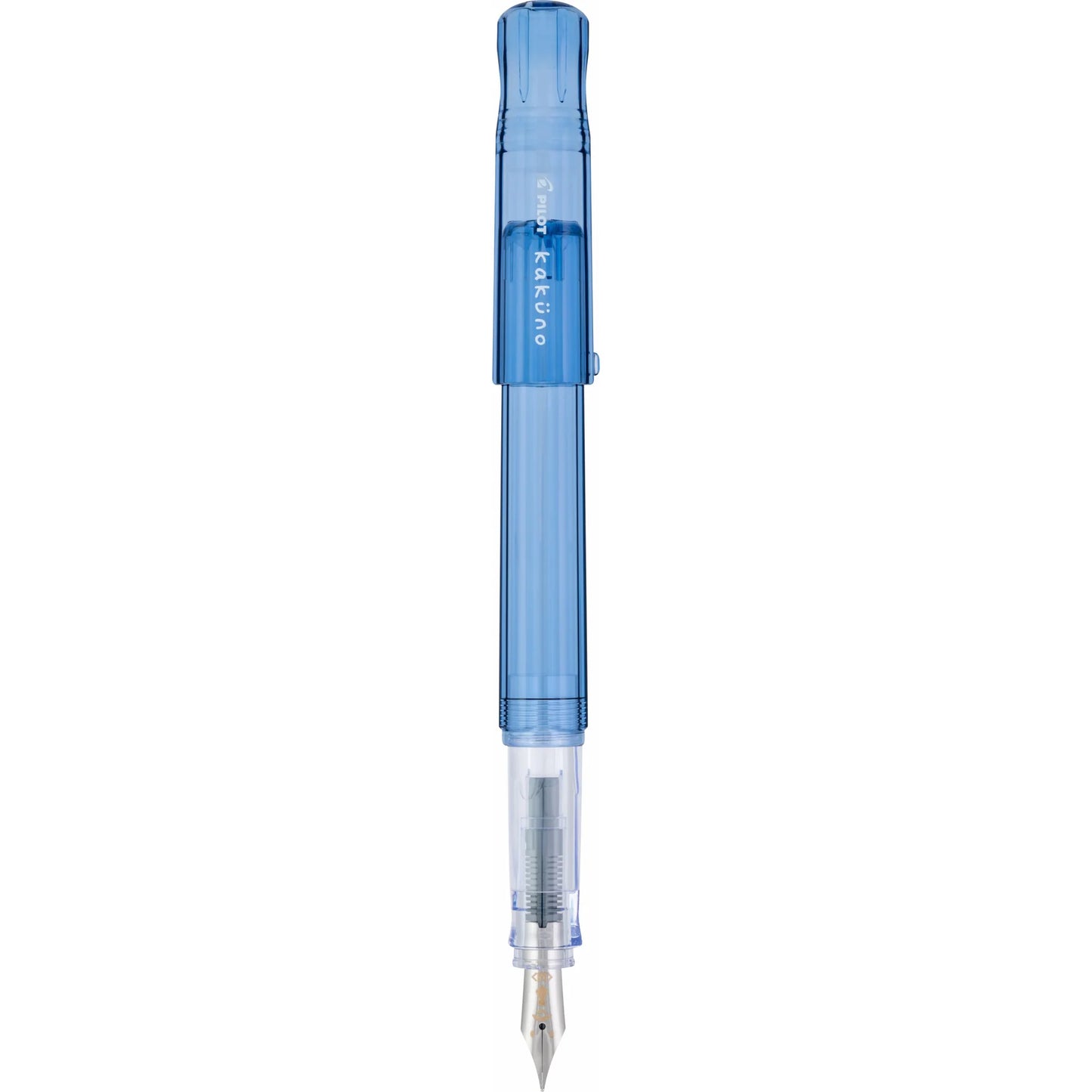 Pluma estilográfica Pilot Kakuno punta media - Azul transparente