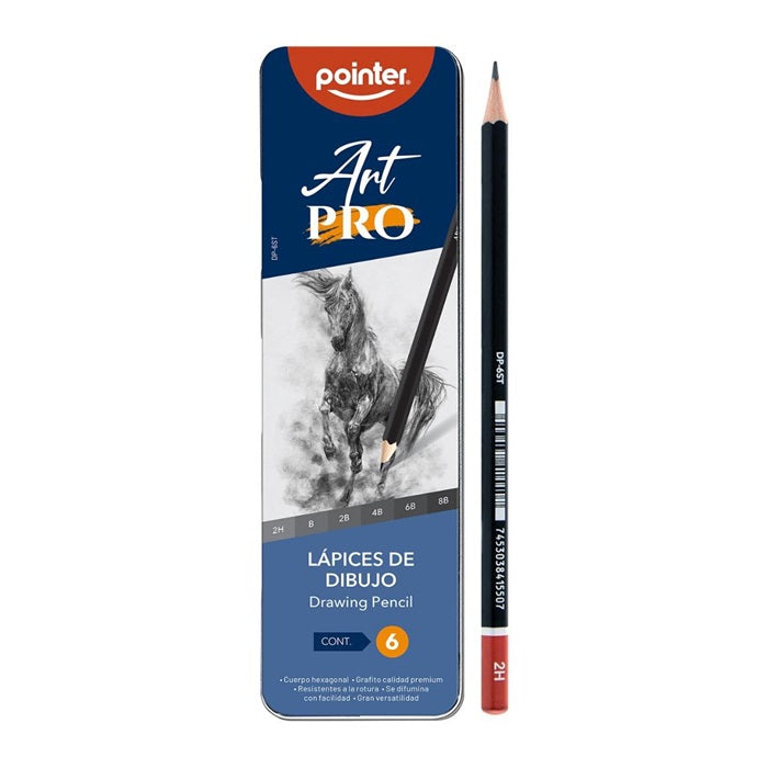 Pointer - Lápiz Numerado Set 6 Unidades