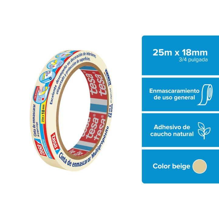 Tesa - Masking Tape 25m x 18mm