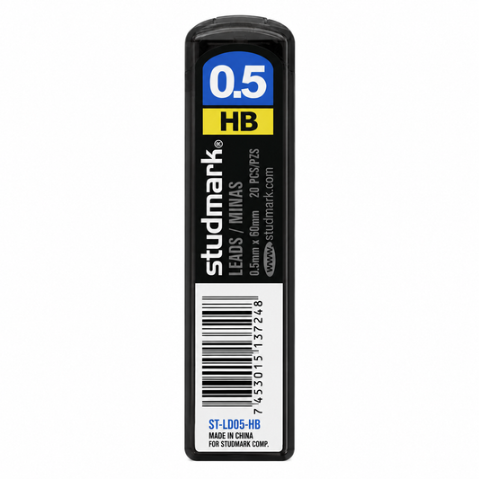 STUDMARK - 2 CAJAS DE 12 MINAS C/U DE REPUESTO HB 0.5 MM X 60 MM