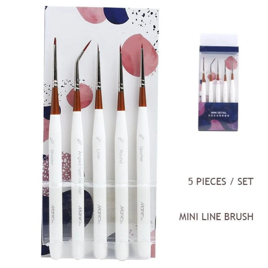 Marie´s pinceles mini  de Nylon Fine Line - 5 piezas