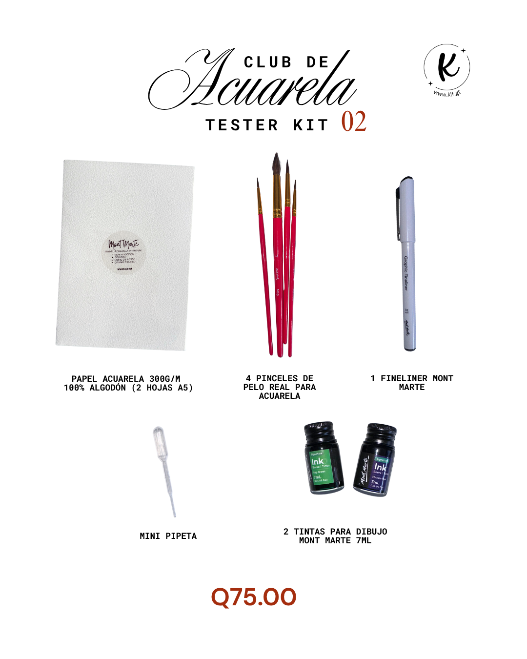 CLUB DE ACUARELA TESTER KIT 02 (NOVIEMBRE 2025)