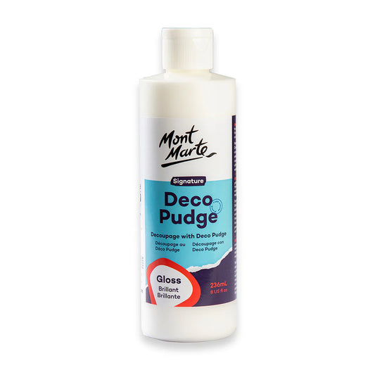Mont Marte - Barniz artesanal Deco Pudge Signature, 236 ml (8 onzas líquidas), brillante