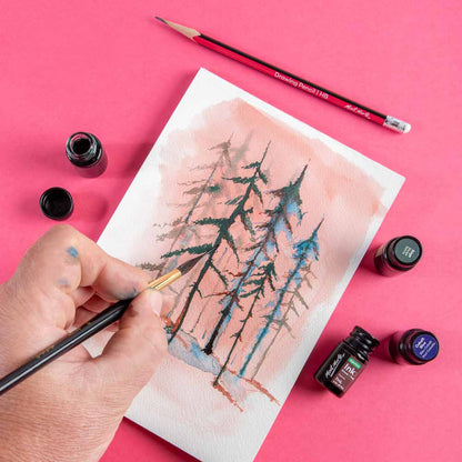 Mont Marte - Tinta de dibujo Signature, 24 unidades de 7 ml