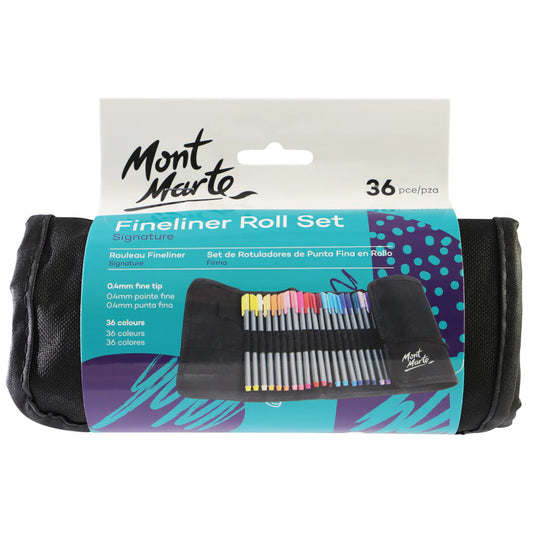 Mont Marte - Juego de 36 rotuladores de punta fina Signature