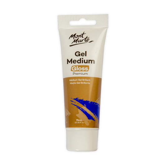Mont Marte - Gel brillo medio premium 75 ml (2,5 onzas)