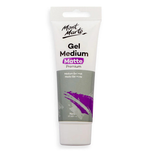 Mont Marte - Gel medio mate premium 75 ml (2,5 onzas líquidas)