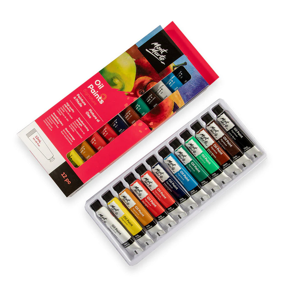 Pinturas al óleo Signature, 12 unidades de 12 ml (0,4 onzas líquidas estadounidenses)