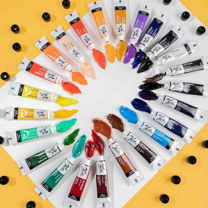 Mont Marte - Pinturas al óleo Signature, 24 unidades x 12 ml (0,4 onzas líquidas)
