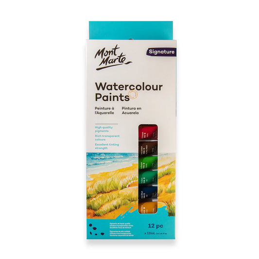 Mont Marte - Acuarelas Signature, 12 unidades x 12 ml