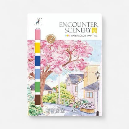 Kit de pintura de acuarela - Paisaje de encuentro