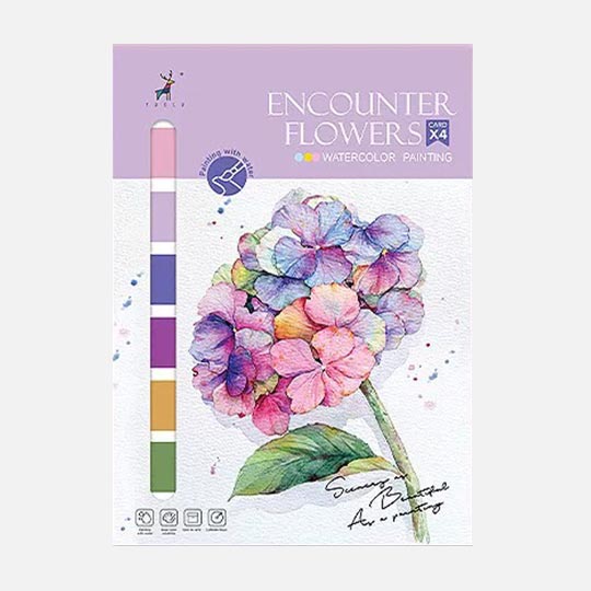 Encuentro con flores – Kit de pintura con acuarela