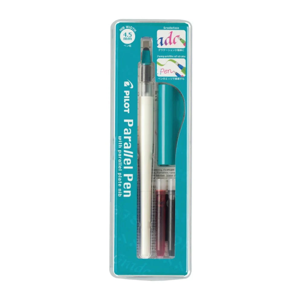 Pilot Parallel Pen Juego de bolígrafo para caligrafía de 2 colores, Rojo/Azul - 4.5mm