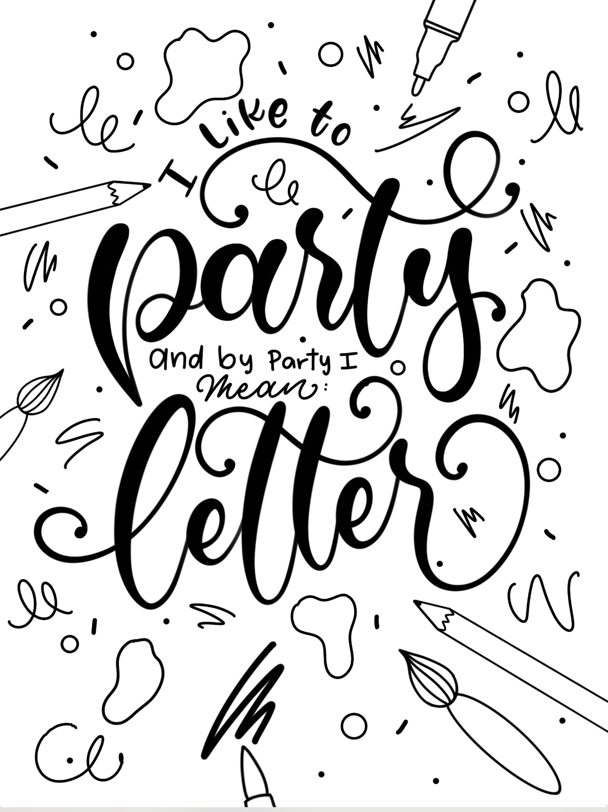 PLANTILLAS IMPRIMIBLES - I LIKE TO PARTY KEEPLIVINGFASTER