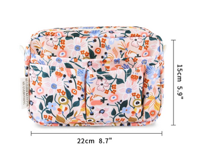 Organizador multifuncional para cartera, bolsa de viaje impermeable con cremallera, estuche de almacenamiento de suministros de diario para cuadernos, maquillaje, suministros de oficina..