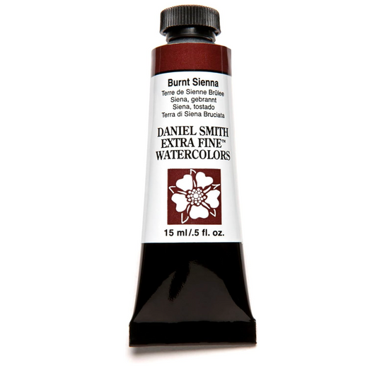 RESERVA - Acuarela extra fina Daniel Smith, tubo de pintura de 0.50 onzas - Brunt Sienna