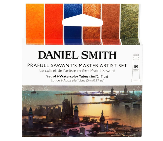 Daniel Smith Prafull Sawants's Master Artist Set Pintura de acuarela, 0.2 fl oz, multicolor 6, 0.16 onzas líquidas (paquete de 6)