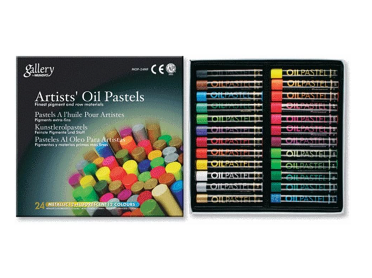 Mungyo Boîte De Pastels Secs Assortis 24 Couleurs - Pastels Extra-Tendres Pour Artistes