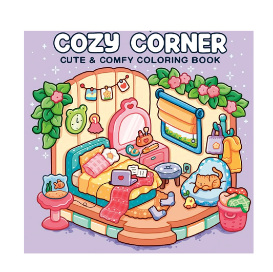 Cozy Corner: Coloring Book for Adults and Kids (20 HOJAS)