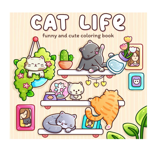 CAT LIFE - COLORING BOOK