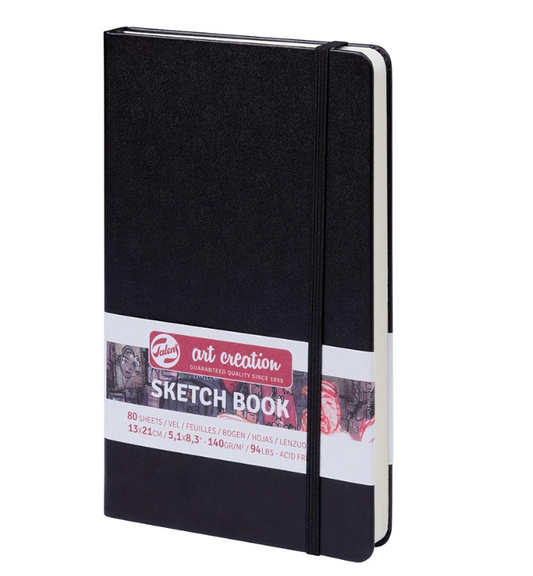 Talens Art Creation -  Cuaderno de bocetos 80 hojas, 5.1 in x 8.3 in, negro