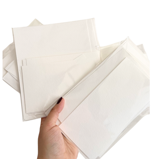 Bolsa de retazos de papel acuarela