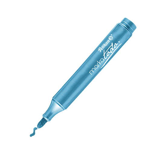 PELIKAN - Marcador Metálico Markatodo color azúl  metálico