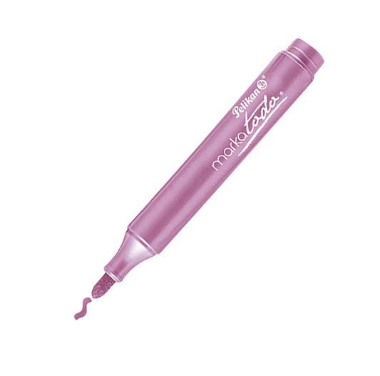 PELIKAN - Marcador Metálico Markatodo color rosado  metálico