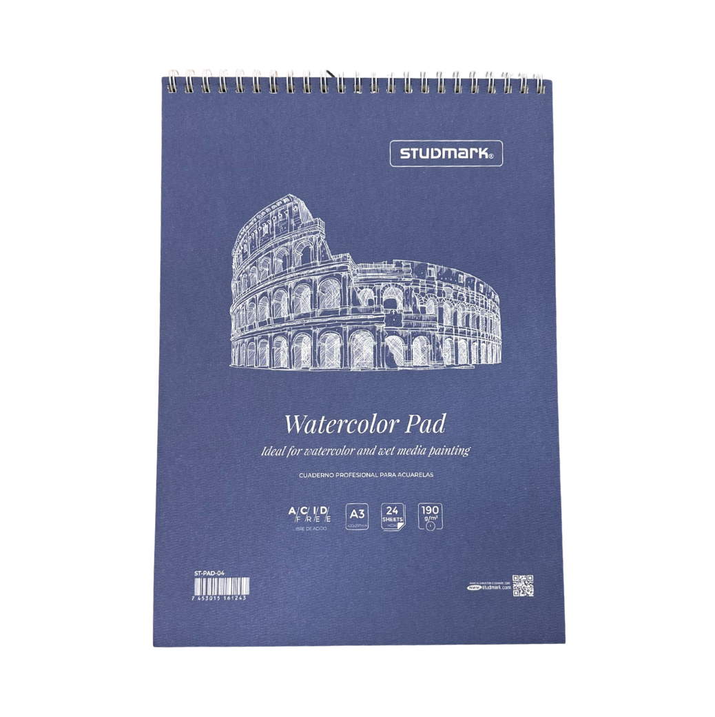 Studmark - Watercolor Pad A3 - 190gramos 24 hojas