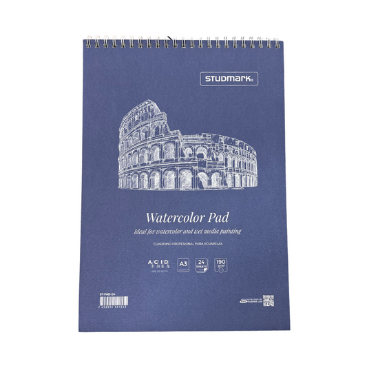 Studmark - Watercolor Pad A3 - 190gramos 24 hojas