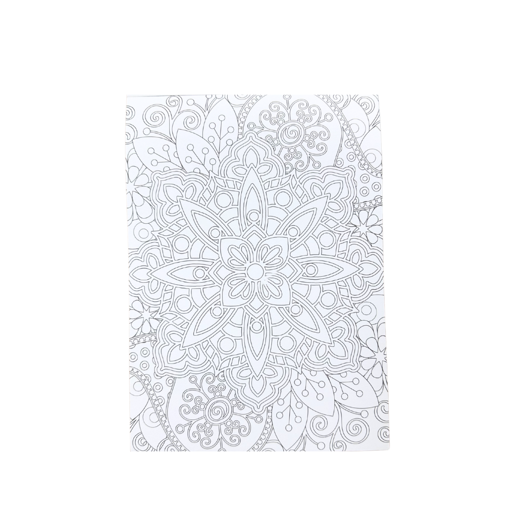 Studmark - Watercolor Pad A4 con 30 diseños de mandalas hojas 200g