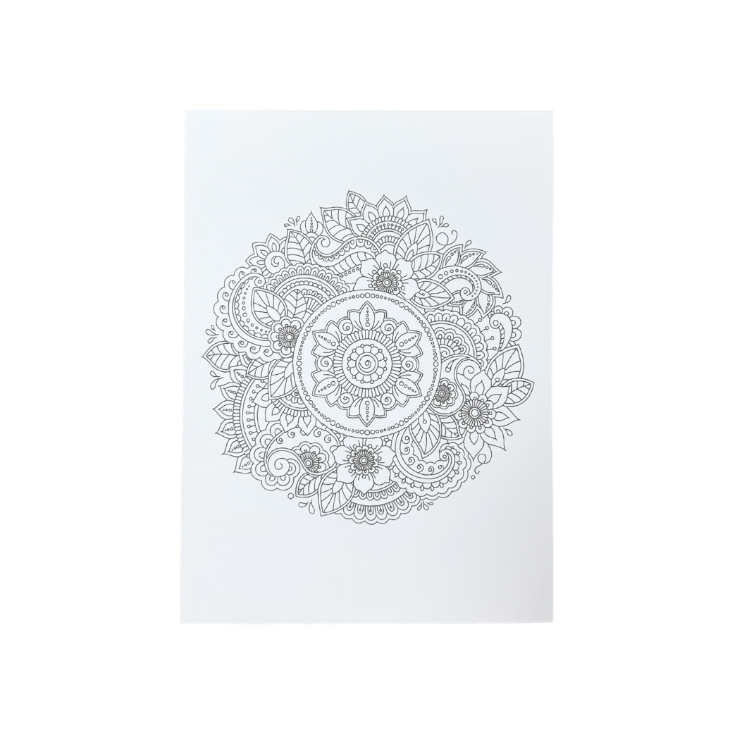 Studmark - Watercolor Pad A4 con 30 diseños de mandalas hojas 200g
