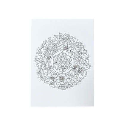 Studmark - Watercolor Pad A4 con 30 diseños de mandalas hojas 200g