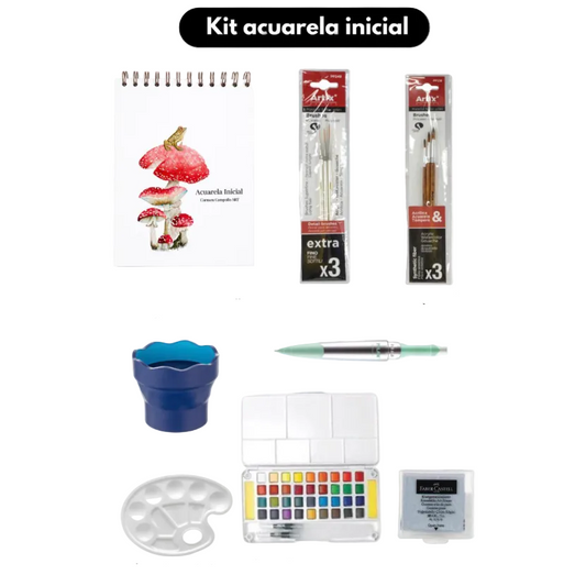 Kit de Acuarela Inicial - Carmen Campollo Art