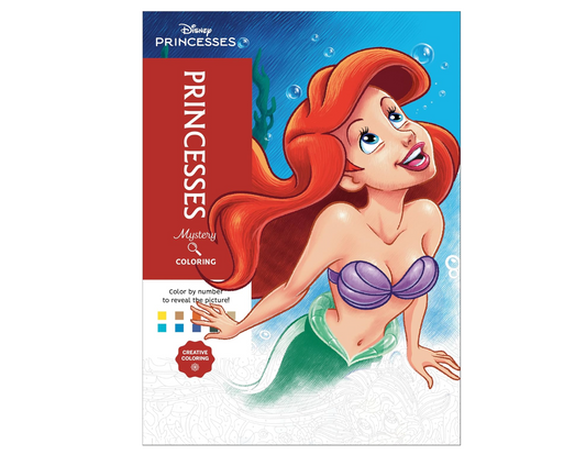RESERVA - Libro para colorear de misterio de Disney: Princesas: Un libro para colorear por números - EN INGLÉS