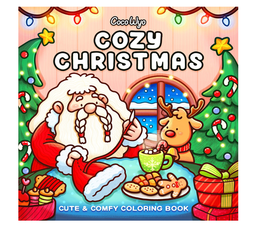 Cozy Christmas: Coloring Book for Adults and Kids (Cozy Spaces Coloring)