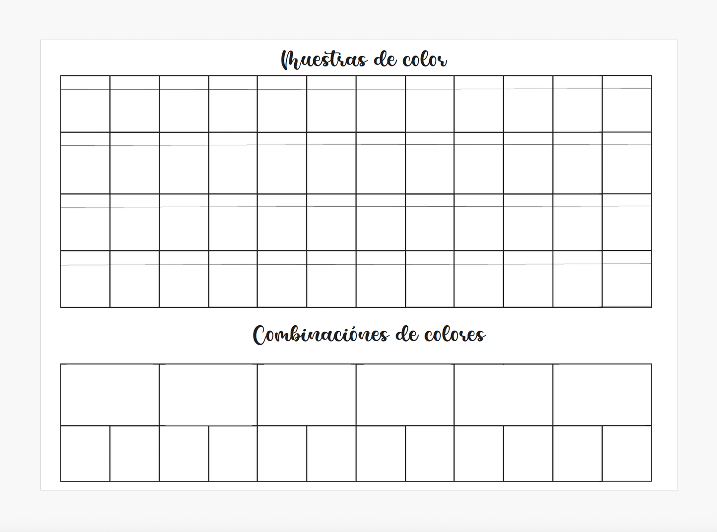 CARTILLA DE MUESTRAS DE COLOR PARA IMPRIMIR
