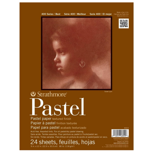 Strathmore 400 Series - Pastel, 9"x12" Glue Bound, 24 hojas