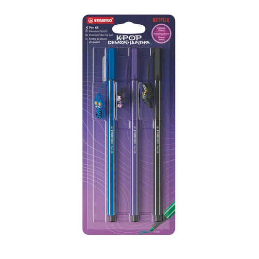STABILO Pen 68 KPop Demon Hunters Blíster de 3