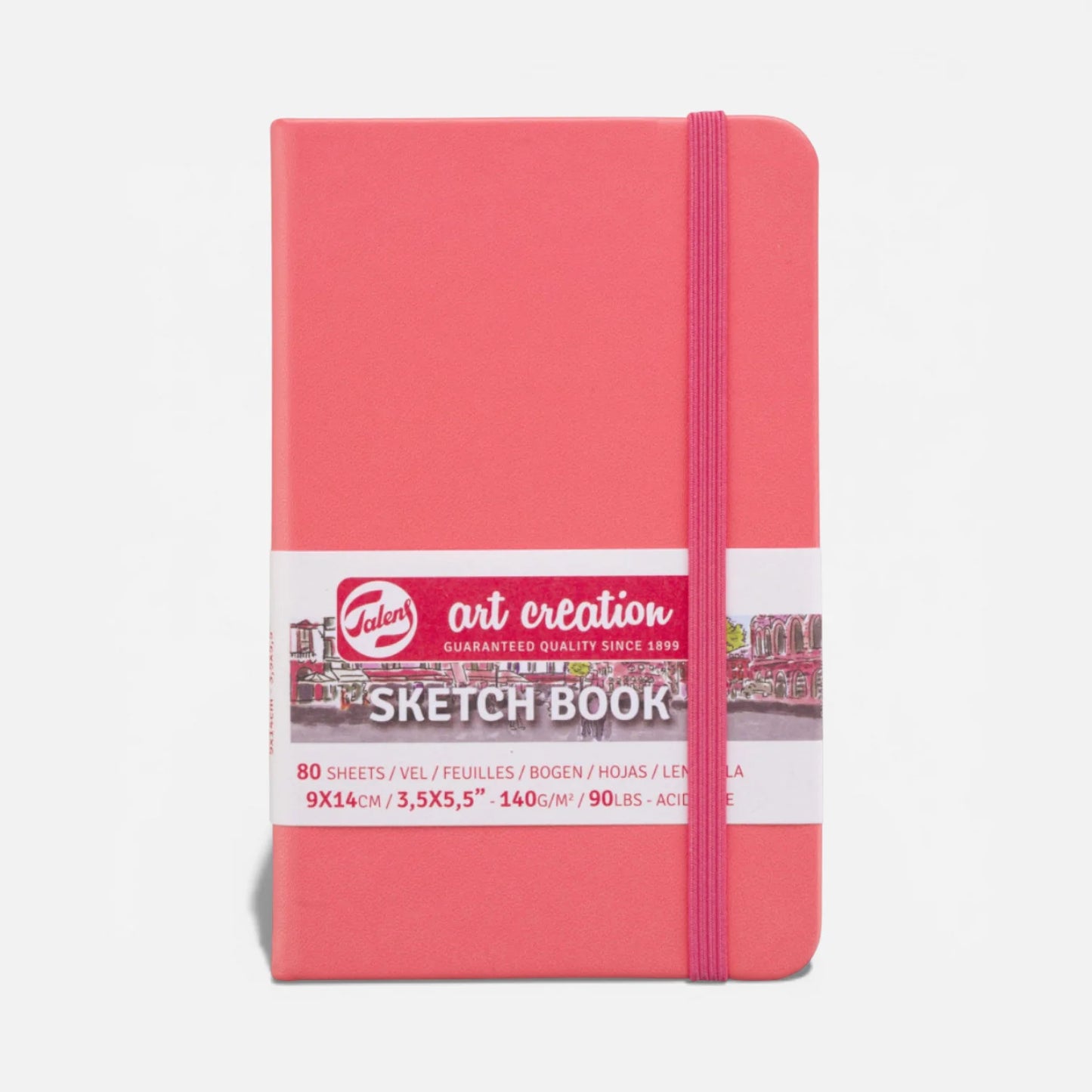 Talens Art Creation - Cuaderno de bocetos 80 hojas, 3.5 in x 5.5 in, Rosa