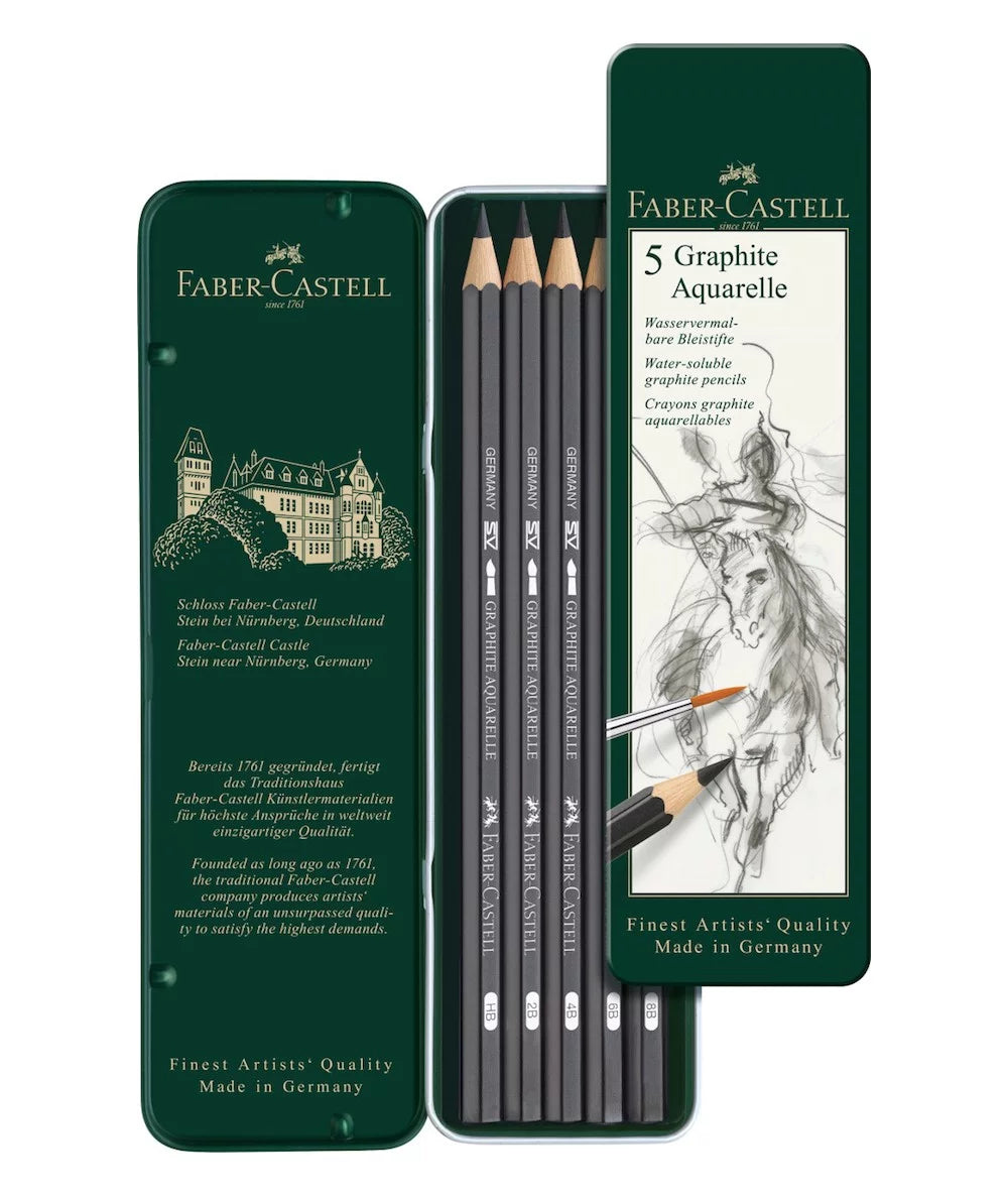 Caja lápices grafito acuarelable Faber Castell KEEPLIVINGFASTER