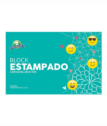 Mis Pasitos  - ESTAMPADO Block de 24 hojas de papel tamaño oficio (8.5" x 13").